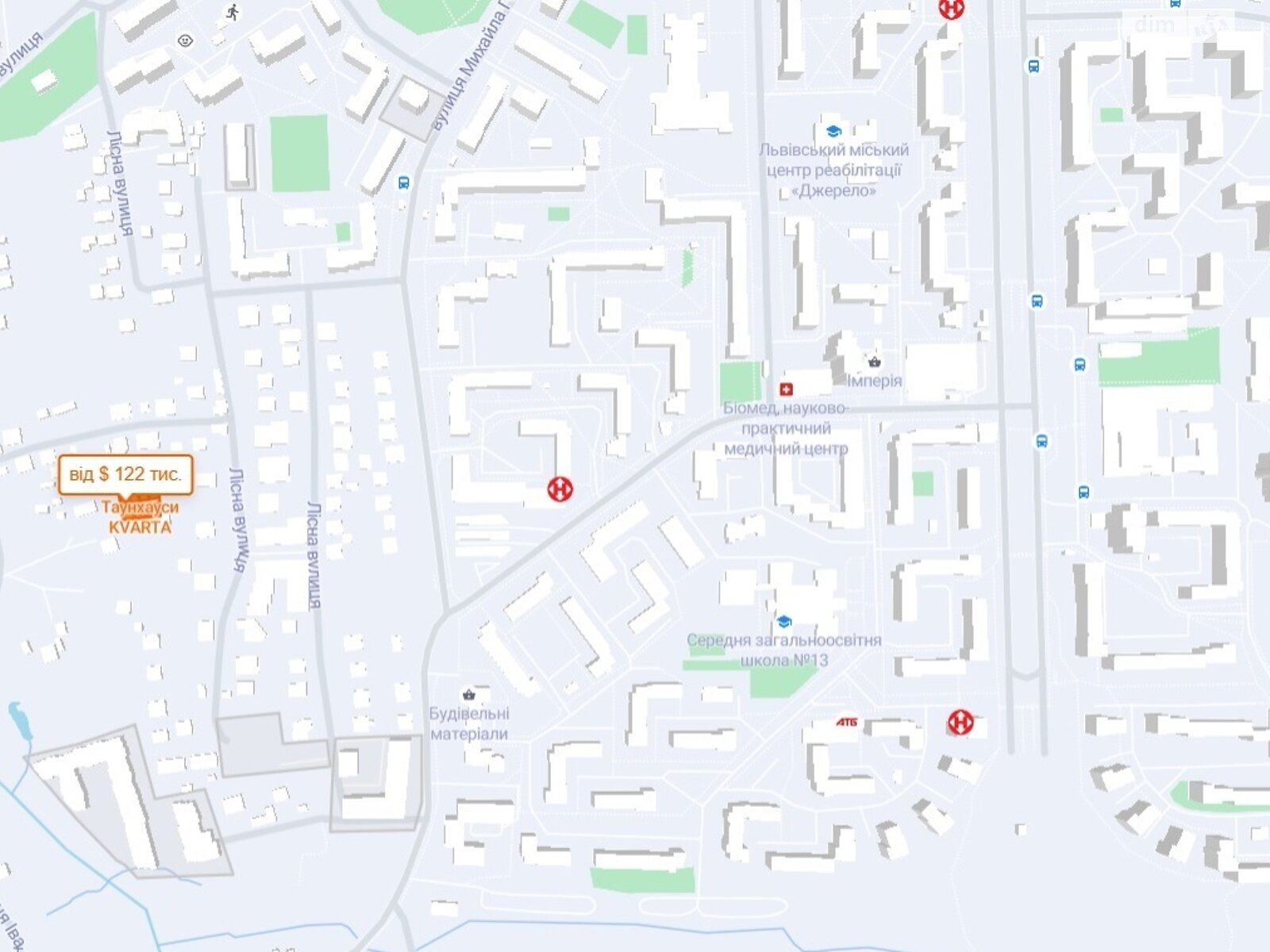 двоповерховий таунхаус, 116.5 кв. м, керамічний блок. Продаж у Зубрі фото 1