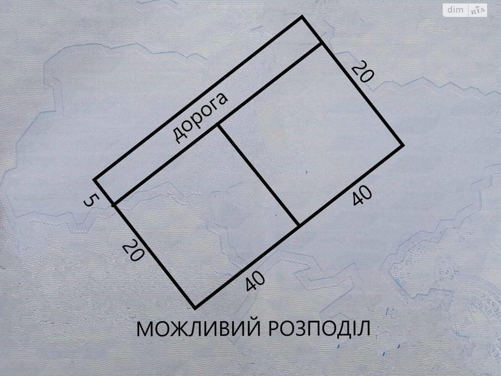 Земельный участок под жилую застройку в Байковцах, площадь 20 соток фото 1