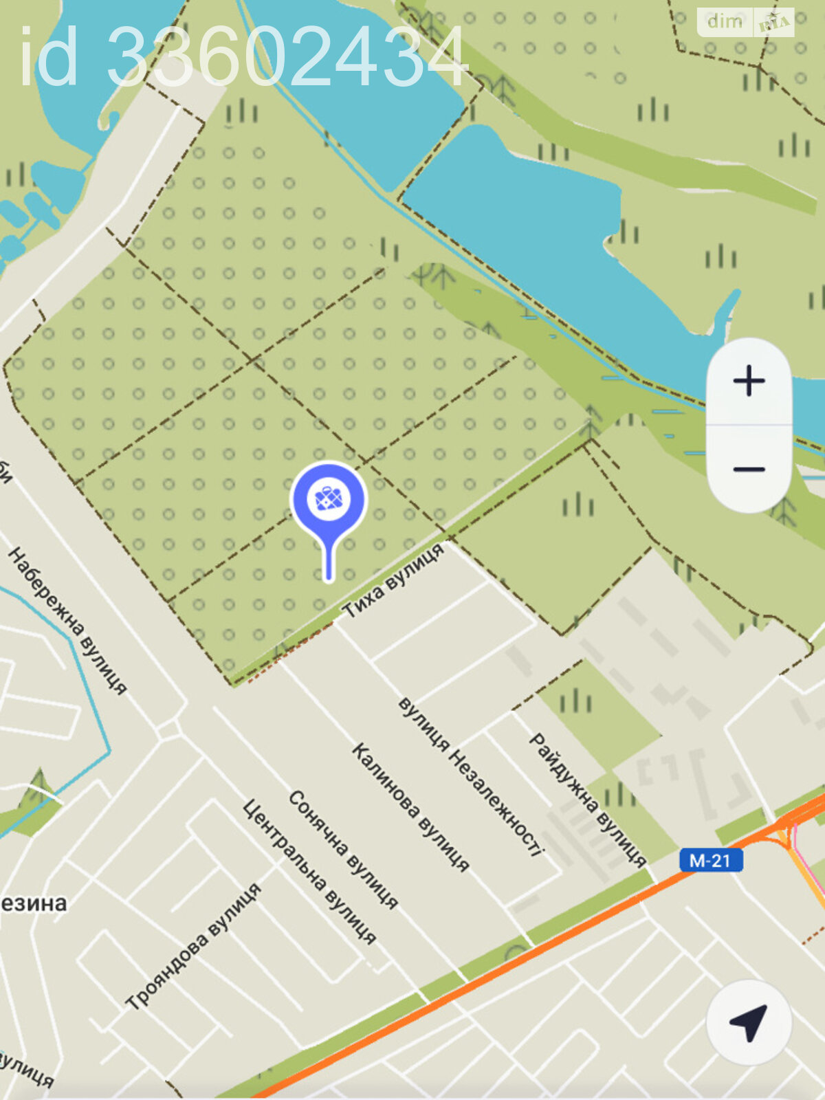 Земля під житлову забудову в Березині, площа 75 соток фото 1