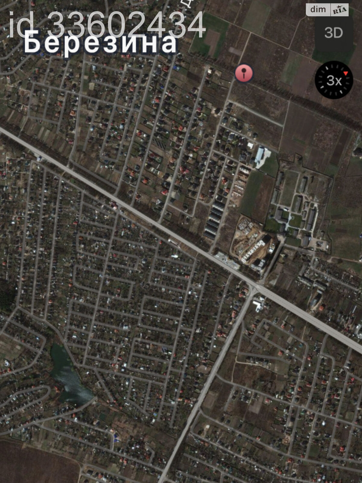 Земля під житлову забудову в Березині, площа 75 соток фото 1