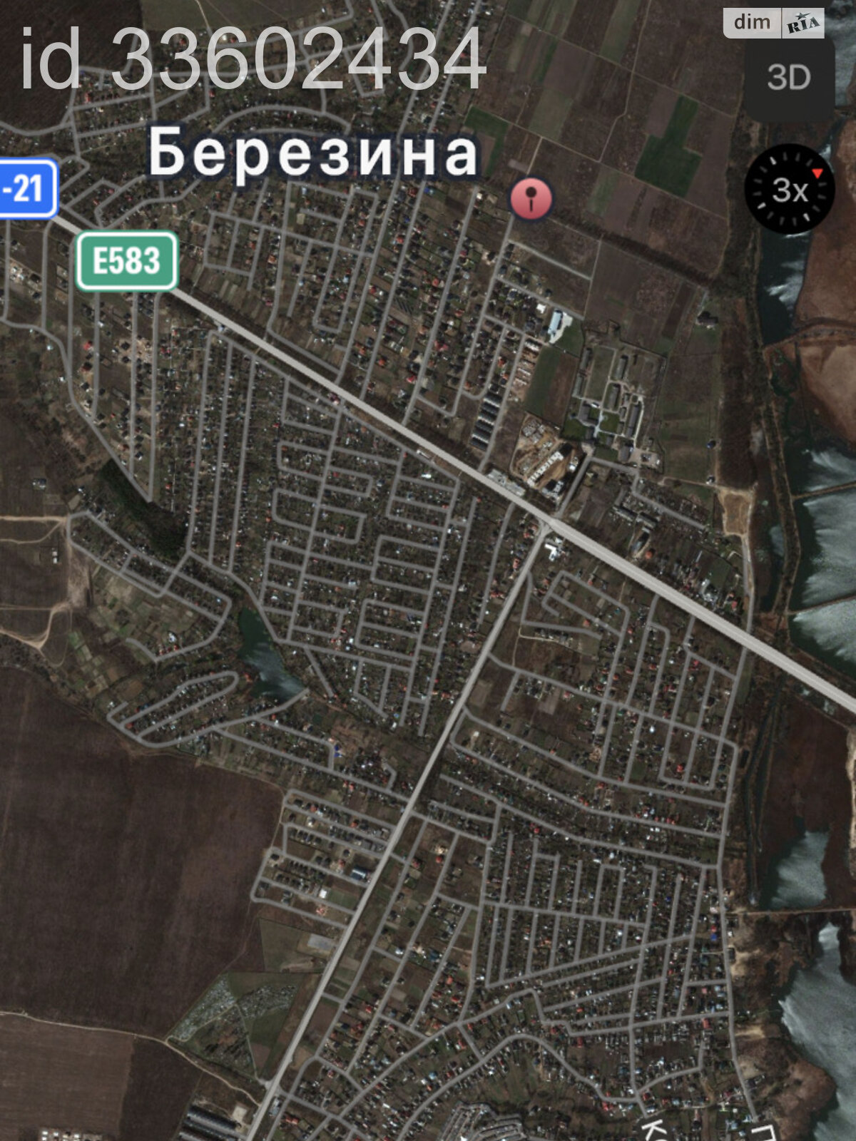 Земля під житлову забудову в Березині, площа 75 соток фото 1