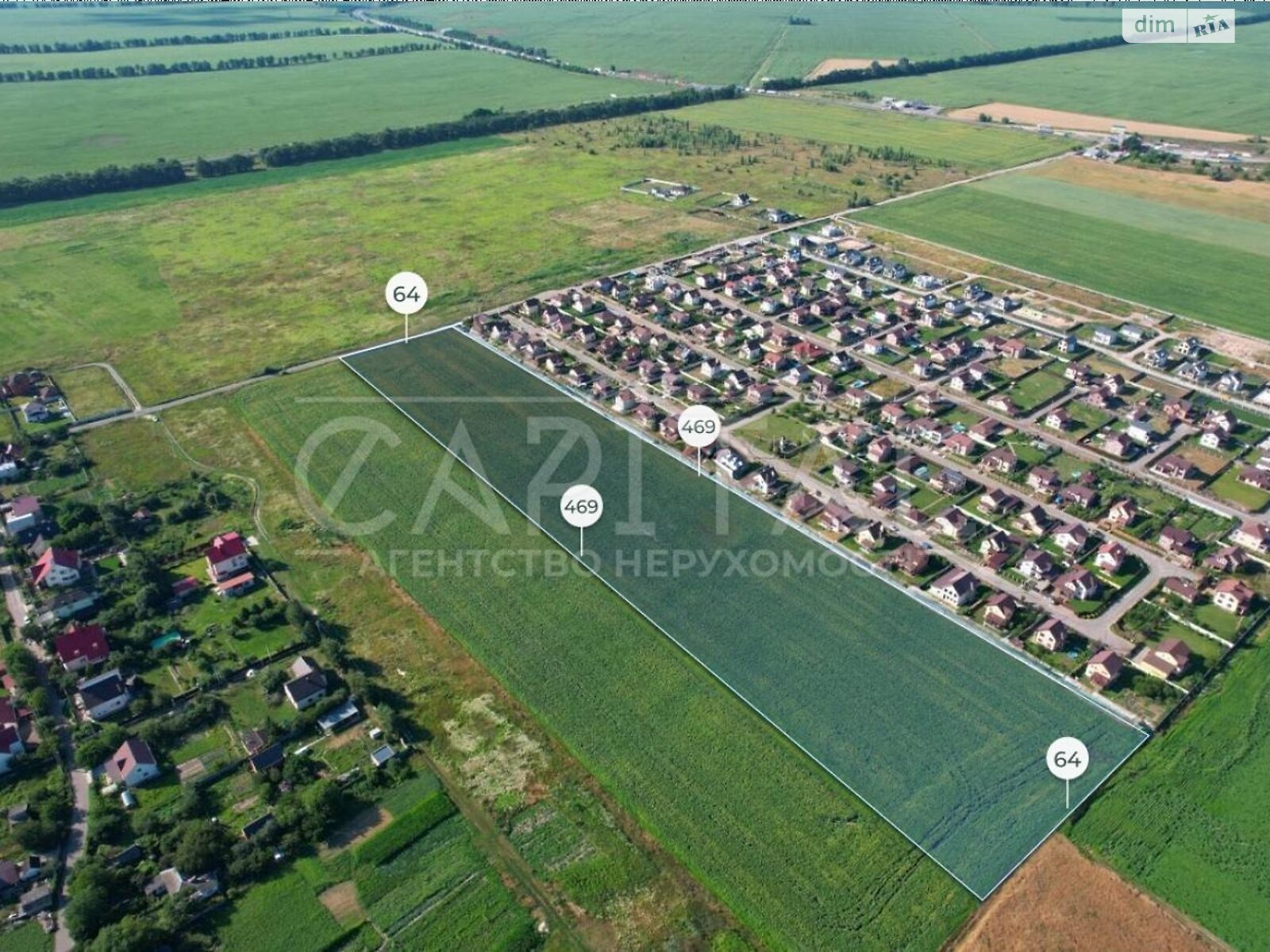Земельный участок под жилую застройку в Безугловке, площадь 300 соток фото 1 Земельный участок под жилую застройку в Безугловке, площадь 300 соток фото 1