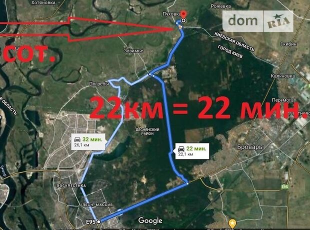 Земля під житлову забудову в селі Пухівка, площа 15 соток фото 1 Земля під житлову забудову в селі Пухівка, площа 15 соток фото 1