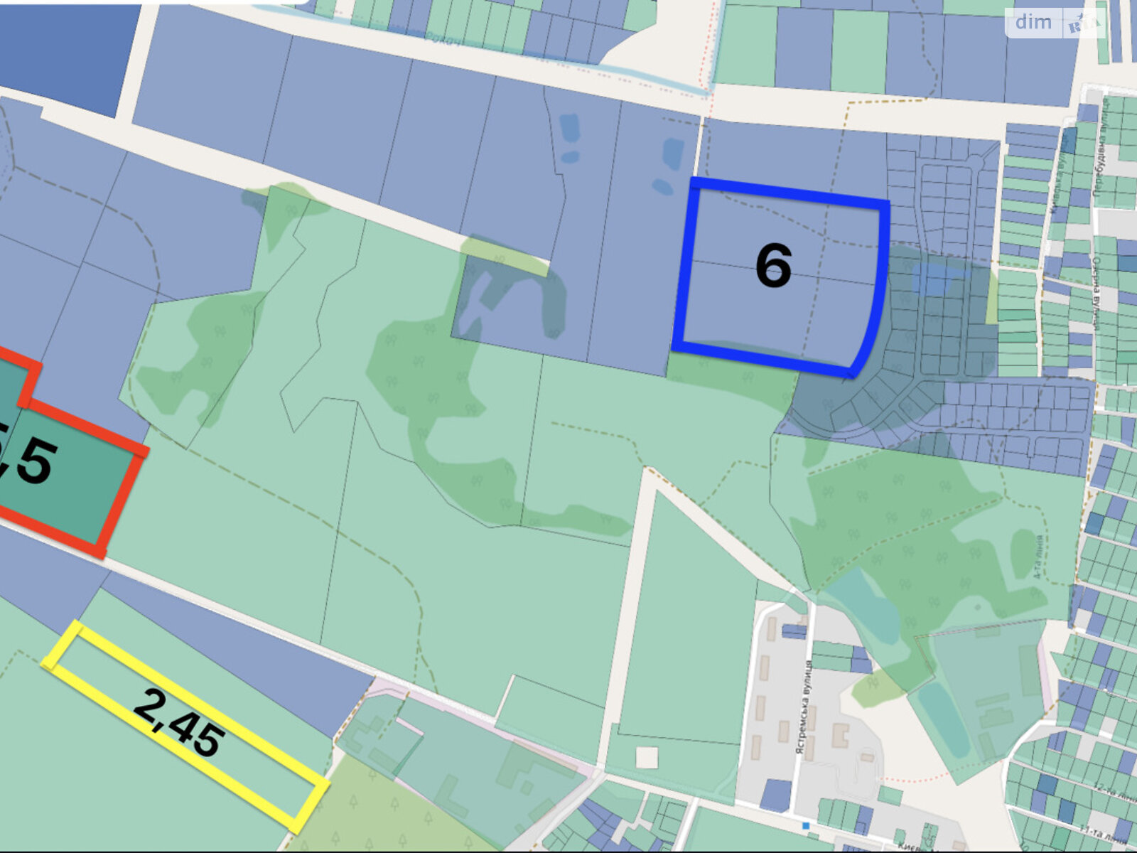 Земля під житлову забудову в Бучі, район Буча, площа 550.32 сотки фото 1 Земля під житлову забудову в Бучі, район Буча, площа 550.32 сотки фото 1