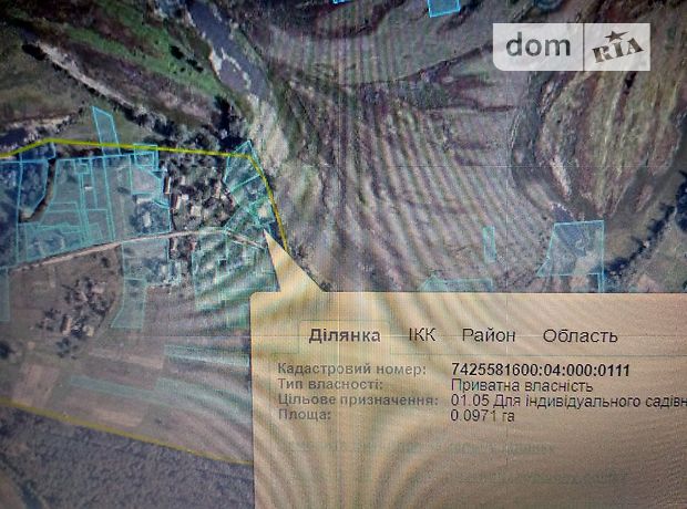 Продажа участка под жилую застройку, Чернигов, c. Днепровское, улЛуговая Продажа участка под жилую застройку, Чернигов, c. Днепровское, улЛуговая
