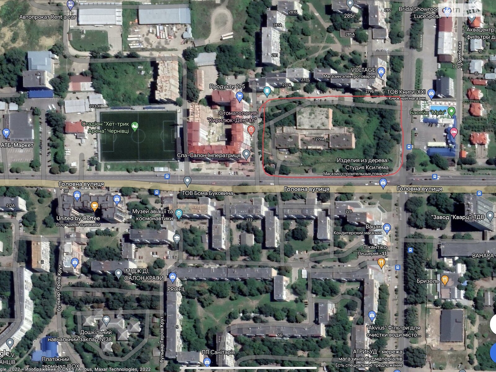 Земля под жилую застройку в Черновцах, площадь 1.342 Га фото 1 Земля под жилую застройку в Черновцах, площадь 1.342 Га фото 1
