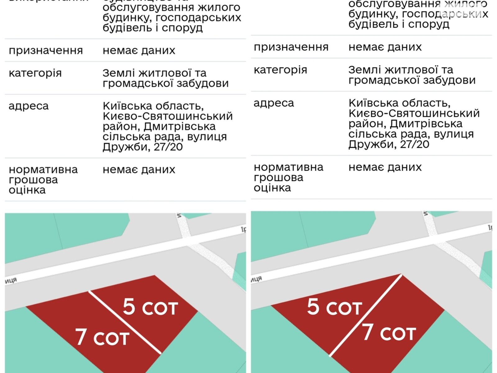Земельный участок под жилую застройку в Дмитровке, площадь 12.22 сотки фото 1 Земельный участок под жилую застройку в Дмитровке, площадь 12.22 сотки фото 1