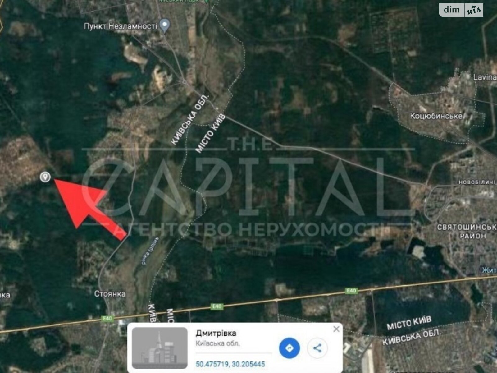 Земельна ділянка під житлову забудову в Дмитрівці, площа 31.92 сотки фото 1 Земельна ділянка під житлову забудову в Дмитрівці, площа 31.92 сотки фото 1