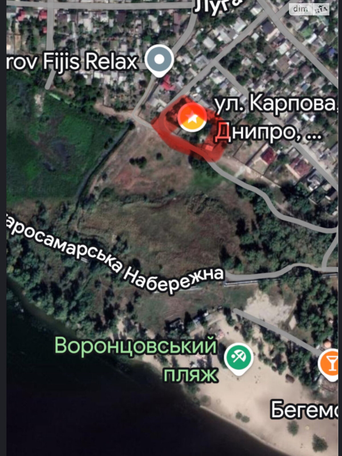 Земля під житлову забудову в Дніпрі, район Воронцова, площа 8.5 сотки фото 1