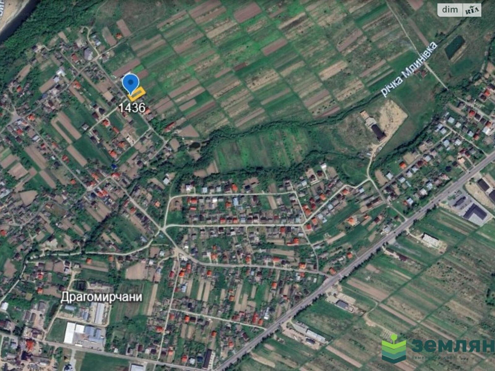 Земельный участок под жилую застройку в Драгомирчанах, площадь 17 соток фото 1 Земельный участок под жилую застройку в Драгомирчанах, площадь 17 соток фото 1