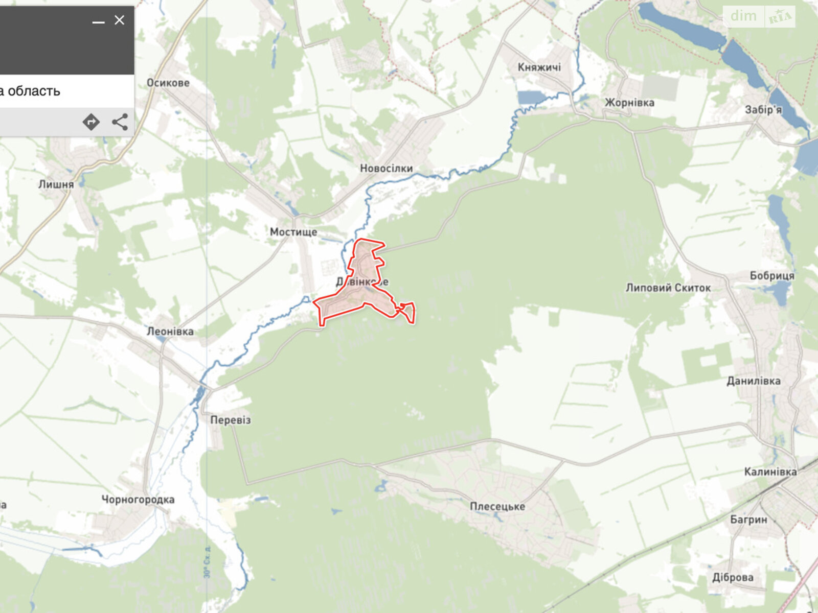 Земельный участок под жилую застройку в Дзвонковом, площадь 3.7499 Га фото 1