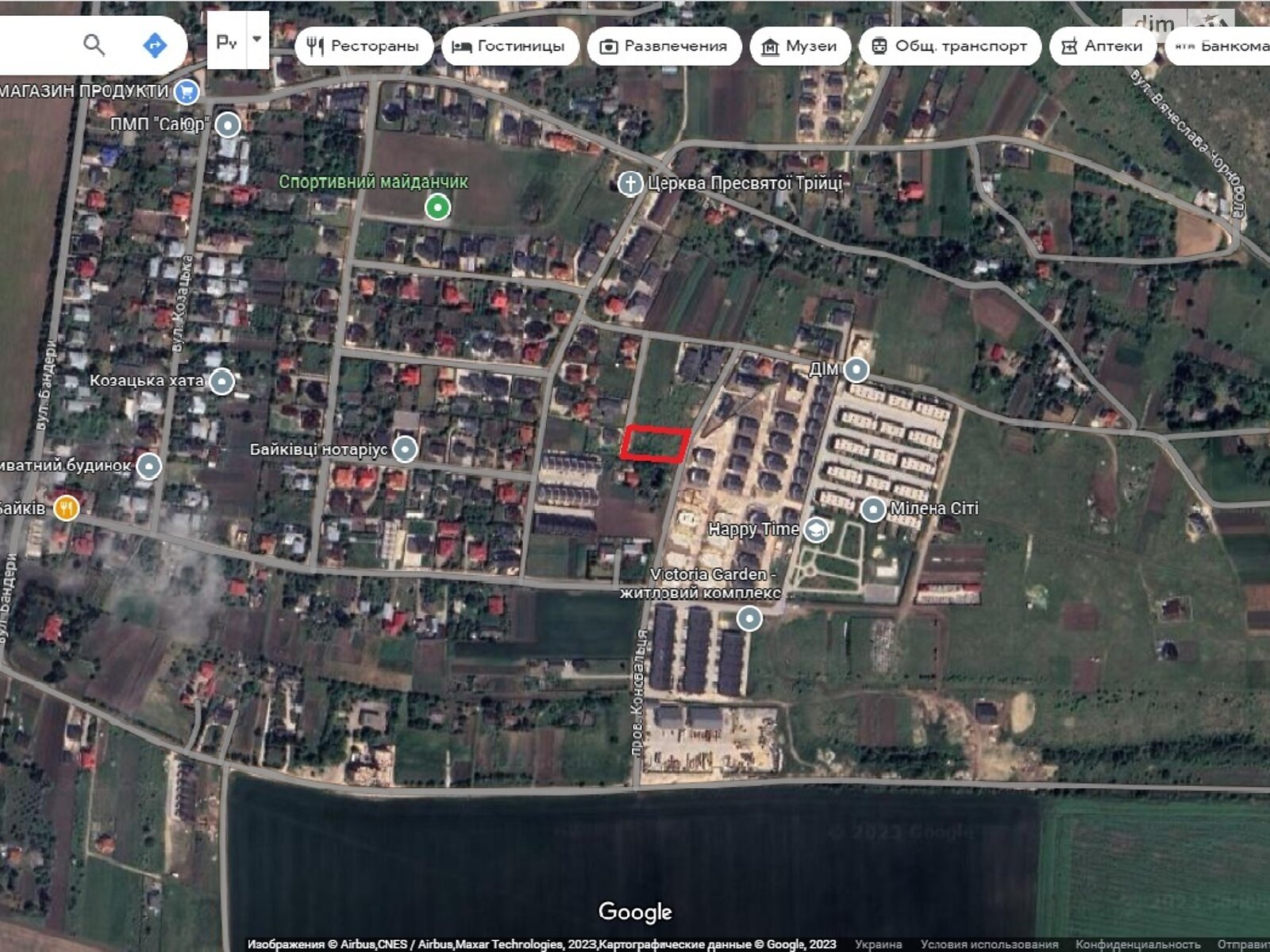 Земельный участок под жилую застройку в Байковцах, площадь 15 соток фото 1