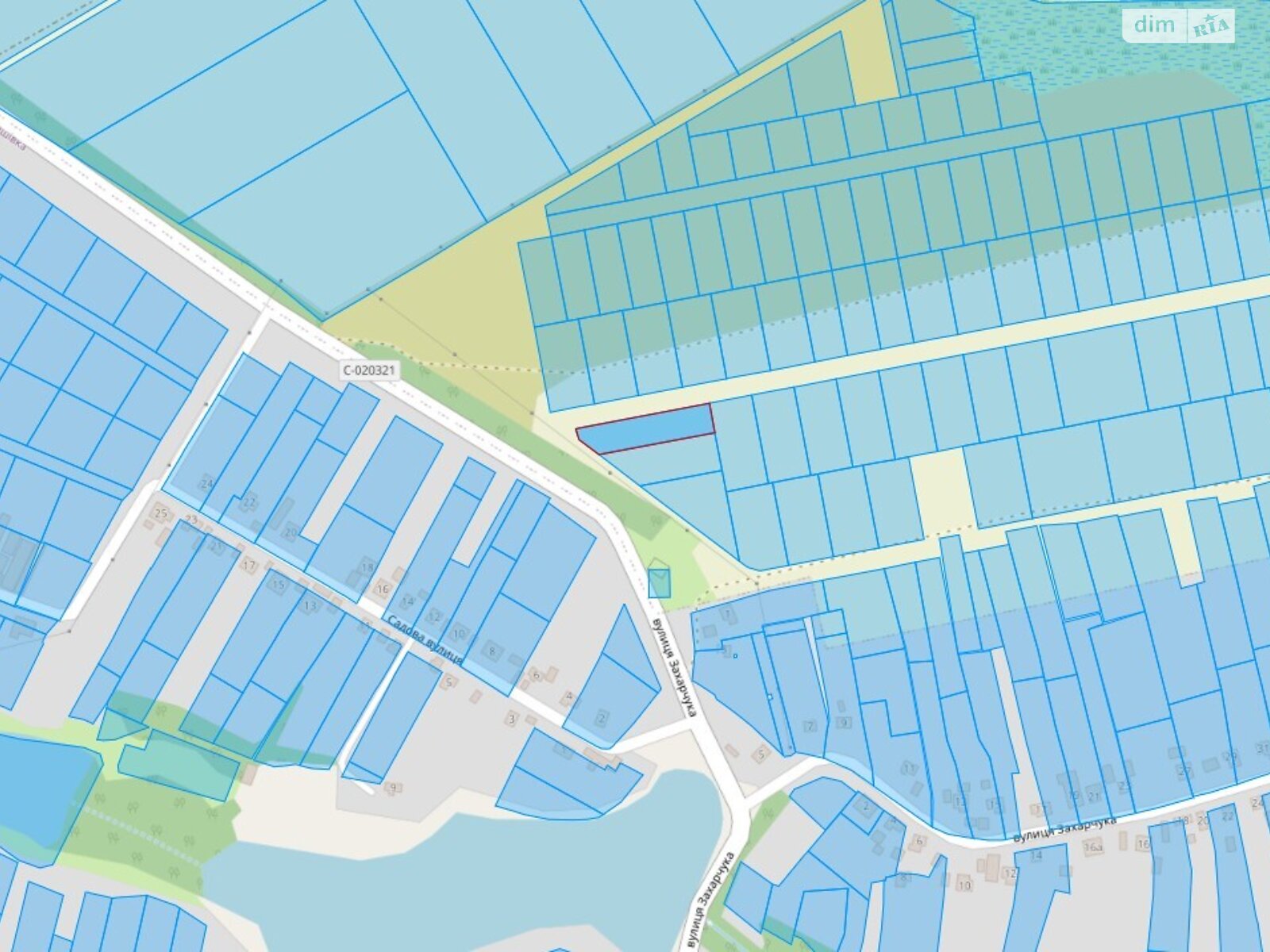 Земельный участок под жилую застройку в Гавришовке, площадь 20 соток фото 1