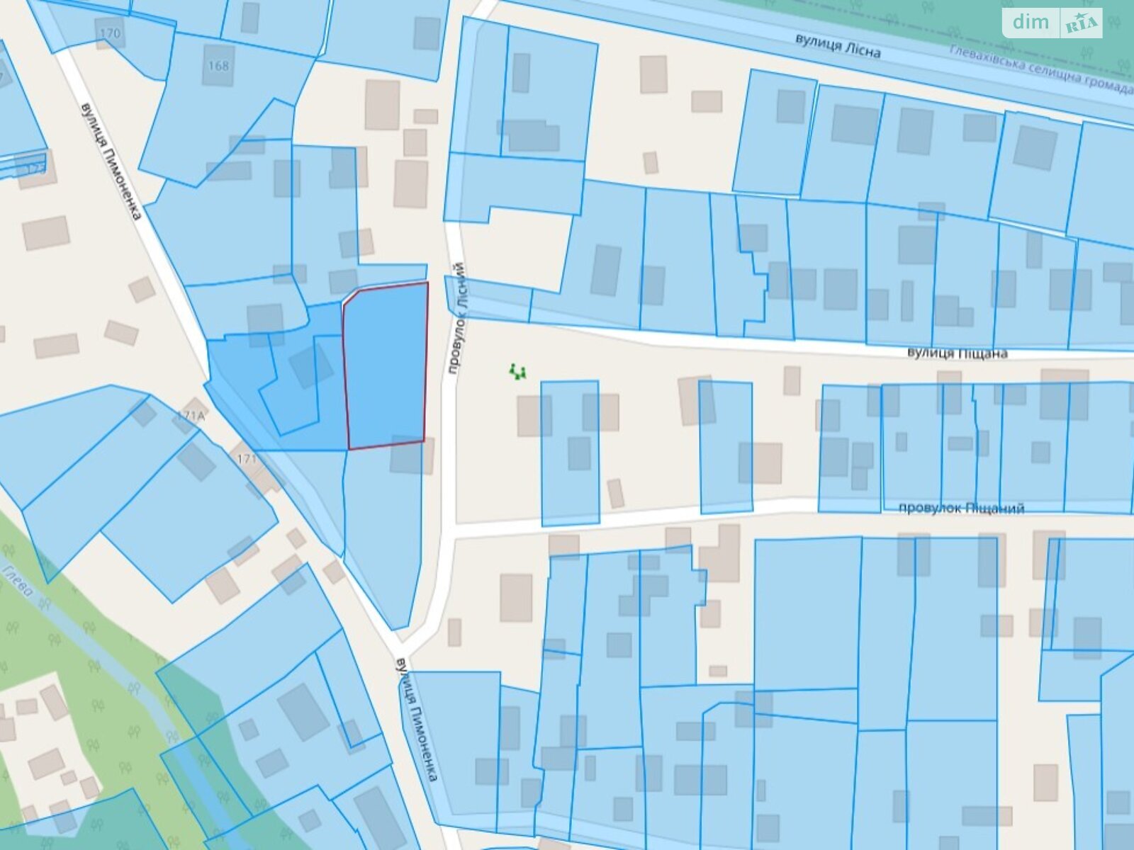 Земельный участок под жилую застройку в Глевахе, площадь 12.02 сотки фото 1 Земельный участок под жилую застройку в Глевахе, площадь 12.02 сотки фото 1