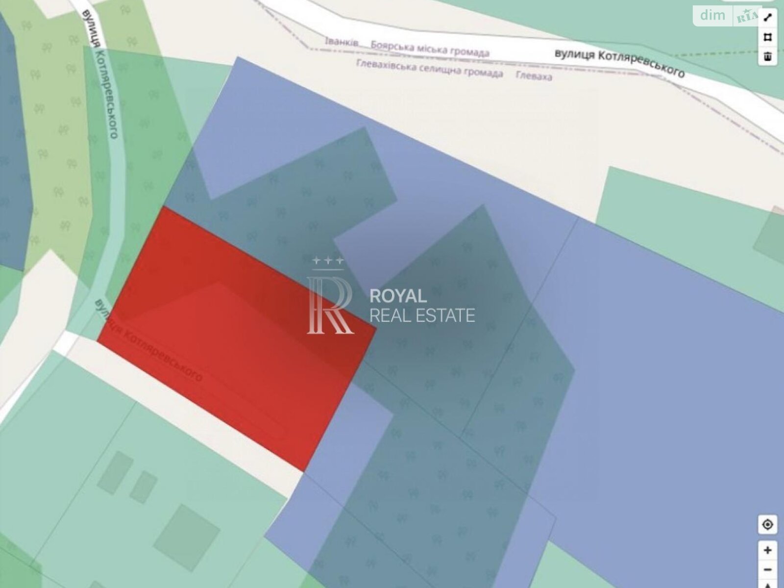 Земельный участок под жилую застройку в Глевахе, площадь 43.7 сотки фото 1
