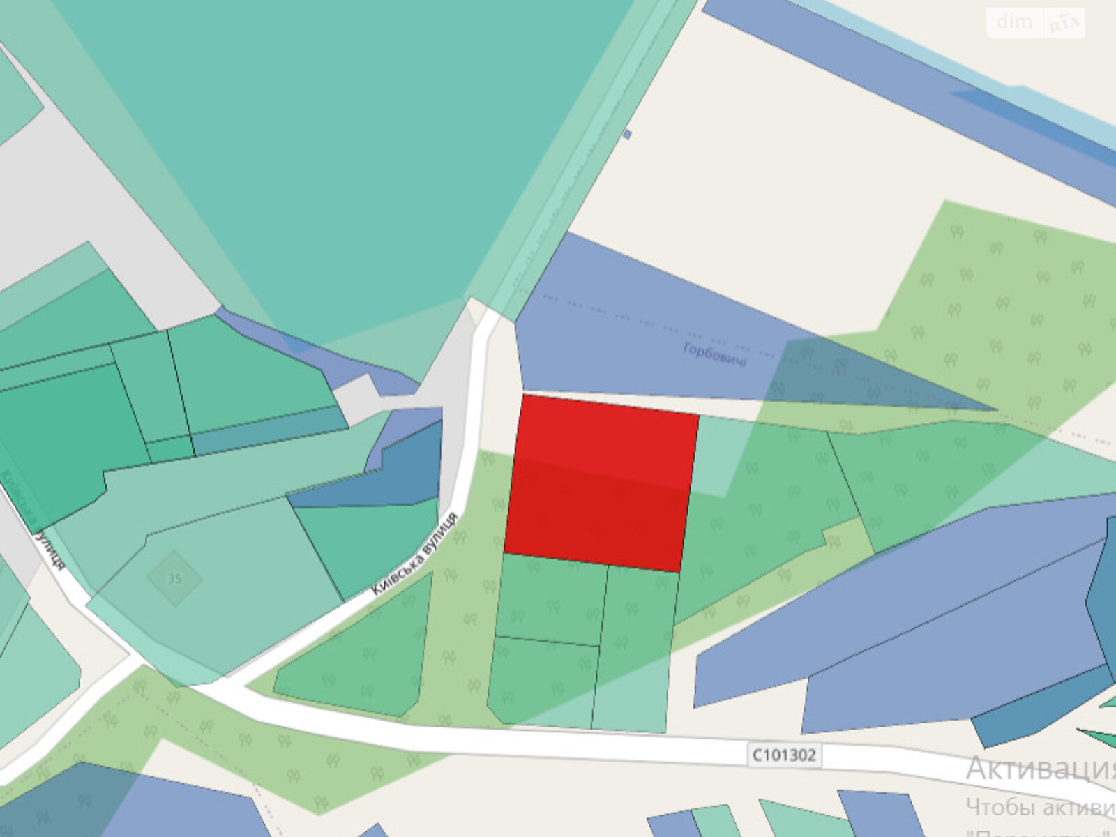 Земельна ділянка під житлову забудову в Горбовичах, площа 24.1 сотки фото 1