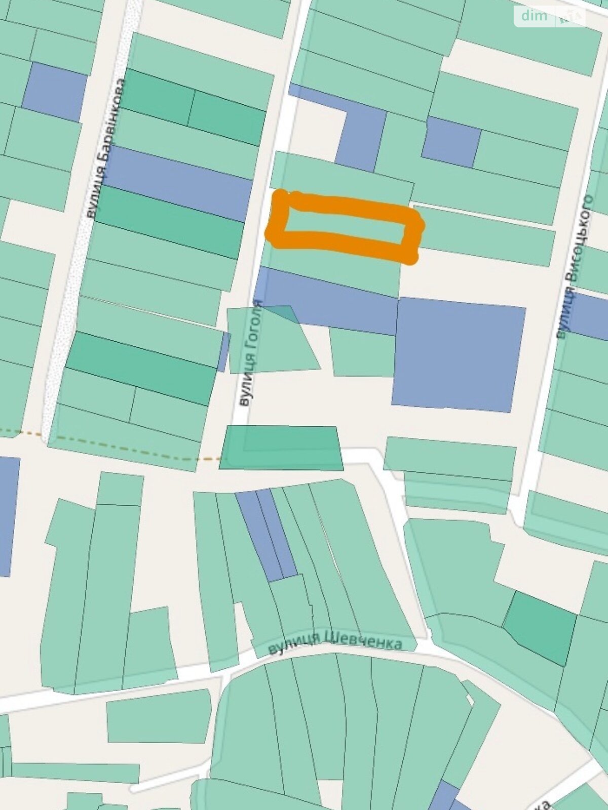 Земельна ділянка під житлову забудову в Гореничах, площа 0.1417 Га фото 1 Земельна ділянка під житлову забудову в Гореничах, площа 0.1417 Га фото 1