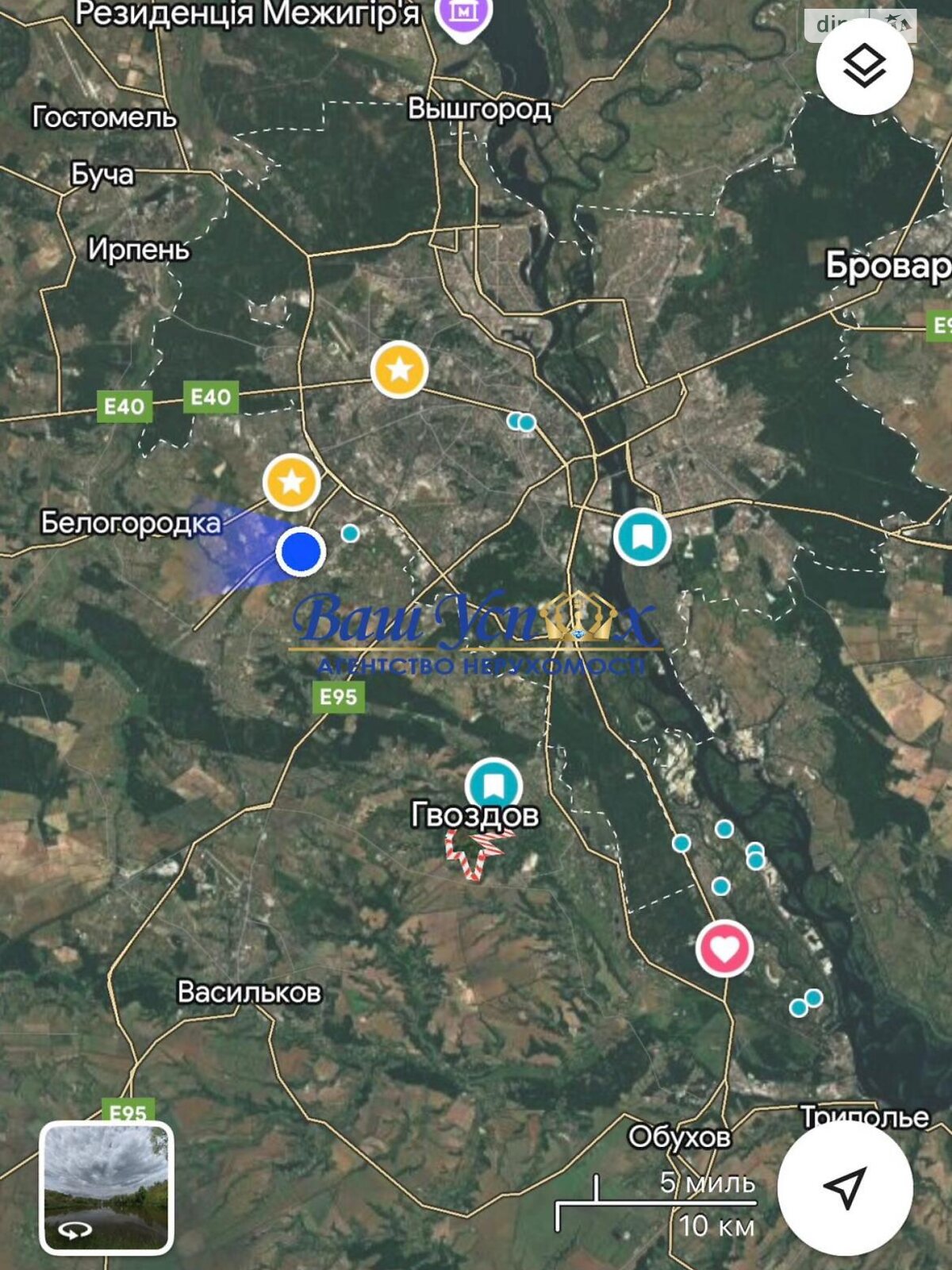 Земельна ділянка під житлову забудову в Гвоздові, площа 500 соток фото 1 Земельна ділянка під житлову забудову в Гвоздові, площа 500 соток фото 1