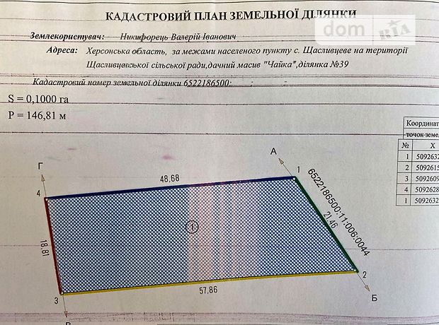 Земельный участок под жилую застройку в Херсоне, площадь 10 соток фото 2 Земельный участок под жилую застройку в Херсоне, площадь 10 соток фото 2