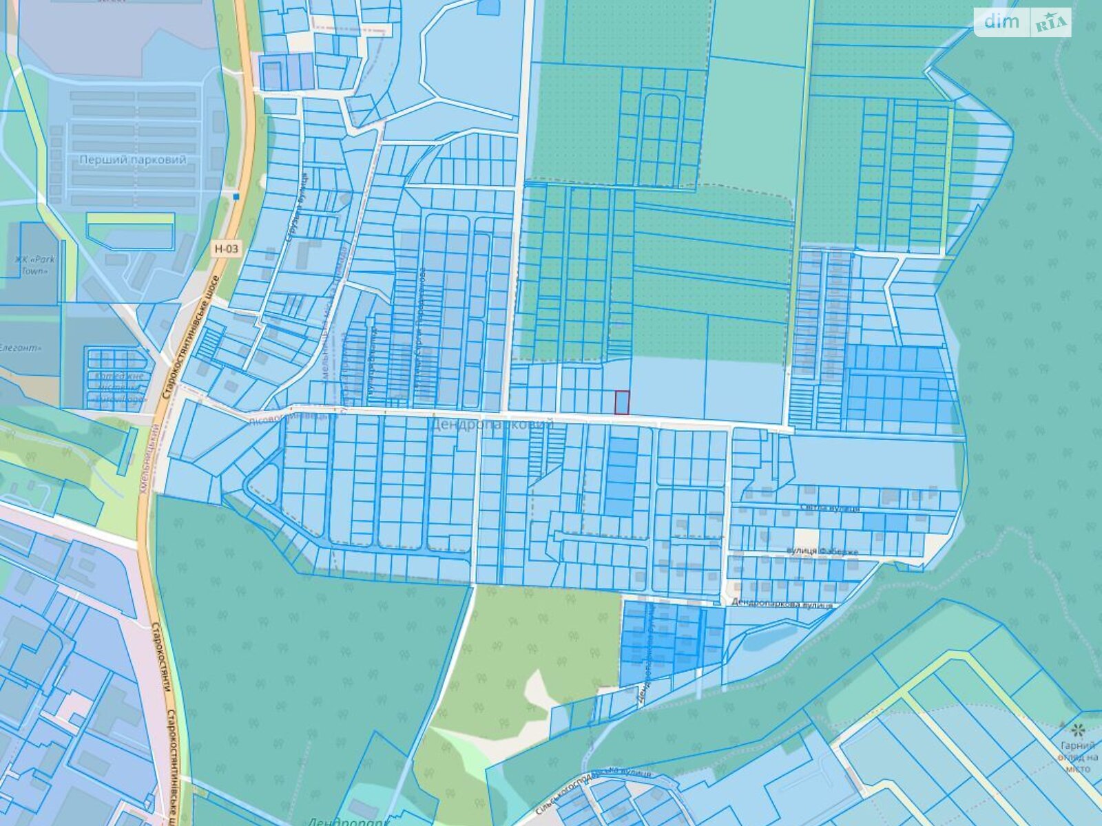 Земля под жилую застройку в Хмельницком, район Дендропарковый, площадь 7.89 сотки фото 1 Земля под жилую застройку в Хмельницком, район Дендропарковый, площадь 7.89 сотки фото 1