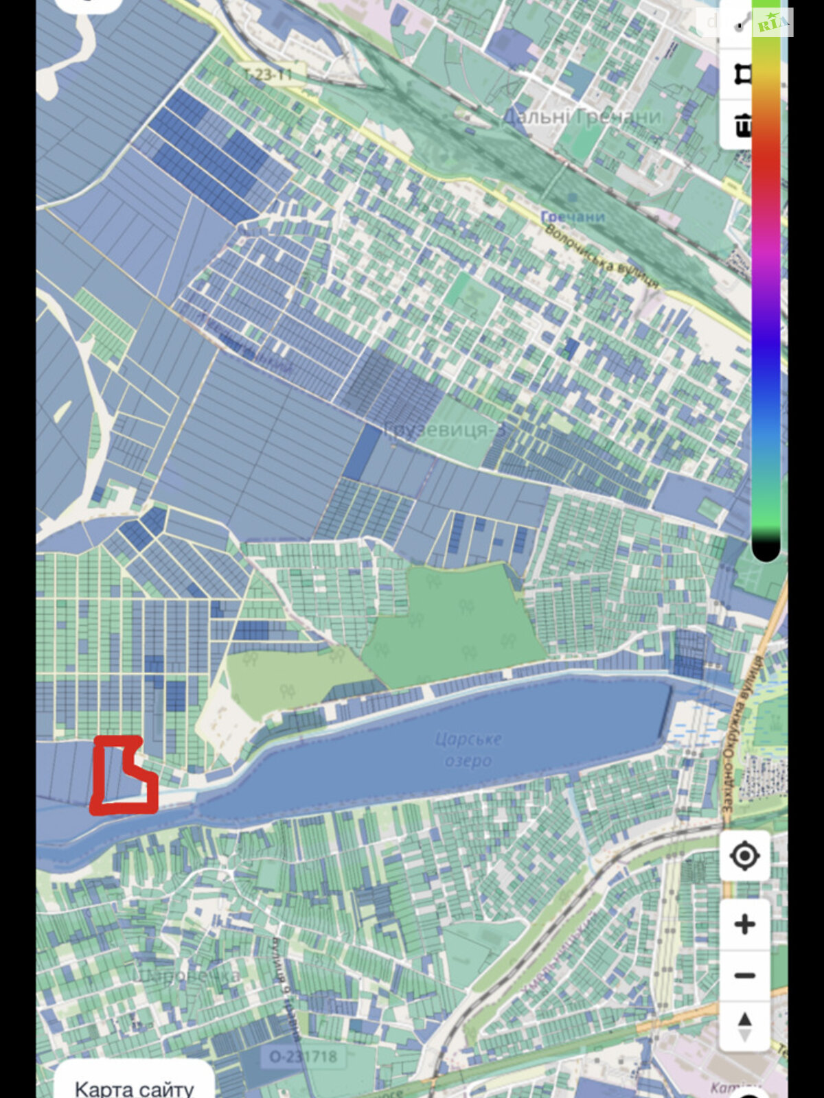 Земля под жилую застройку в Хмельницком, район Гречаны, площадь 12 соток фото 1