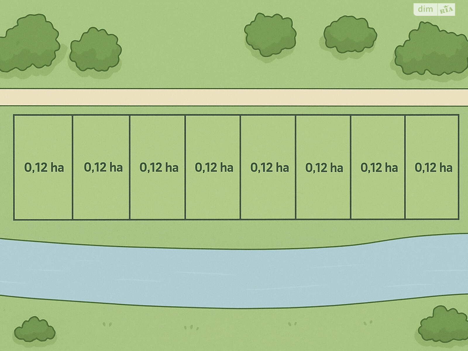 Земля под жилую застройку в Хмельницком, район Гречаны, площадь 12 соток фото 1