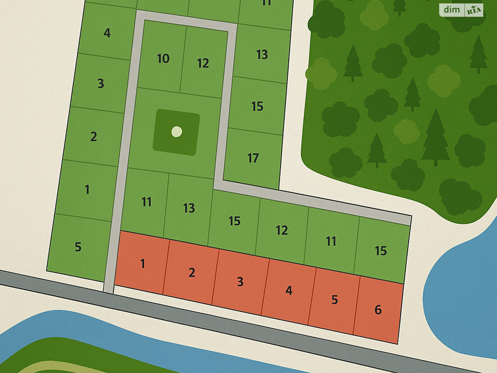 Земля под жилую застройку в Хмельницком, район Гречаны, площадь 12 соток фото 1