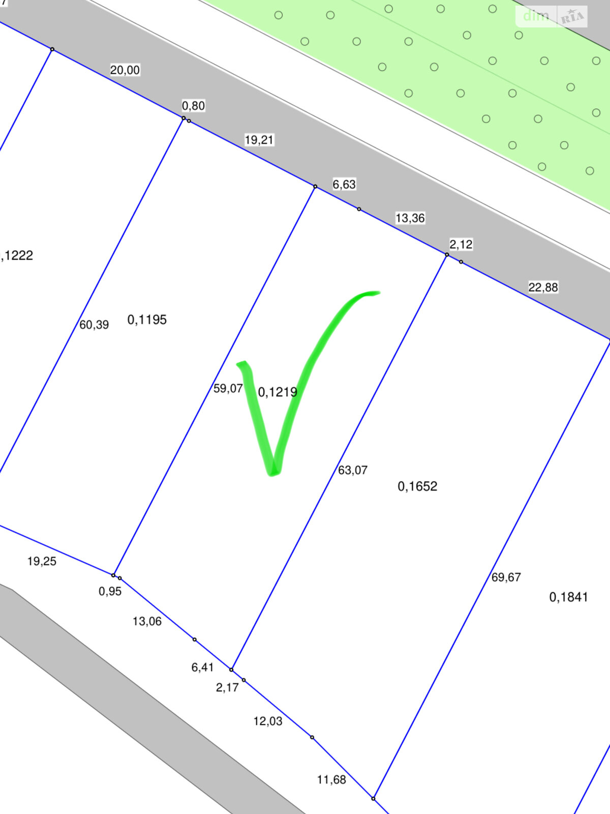 Земельный участок под жилую застройку в Ходосовке, площадь 12 соток фото 1