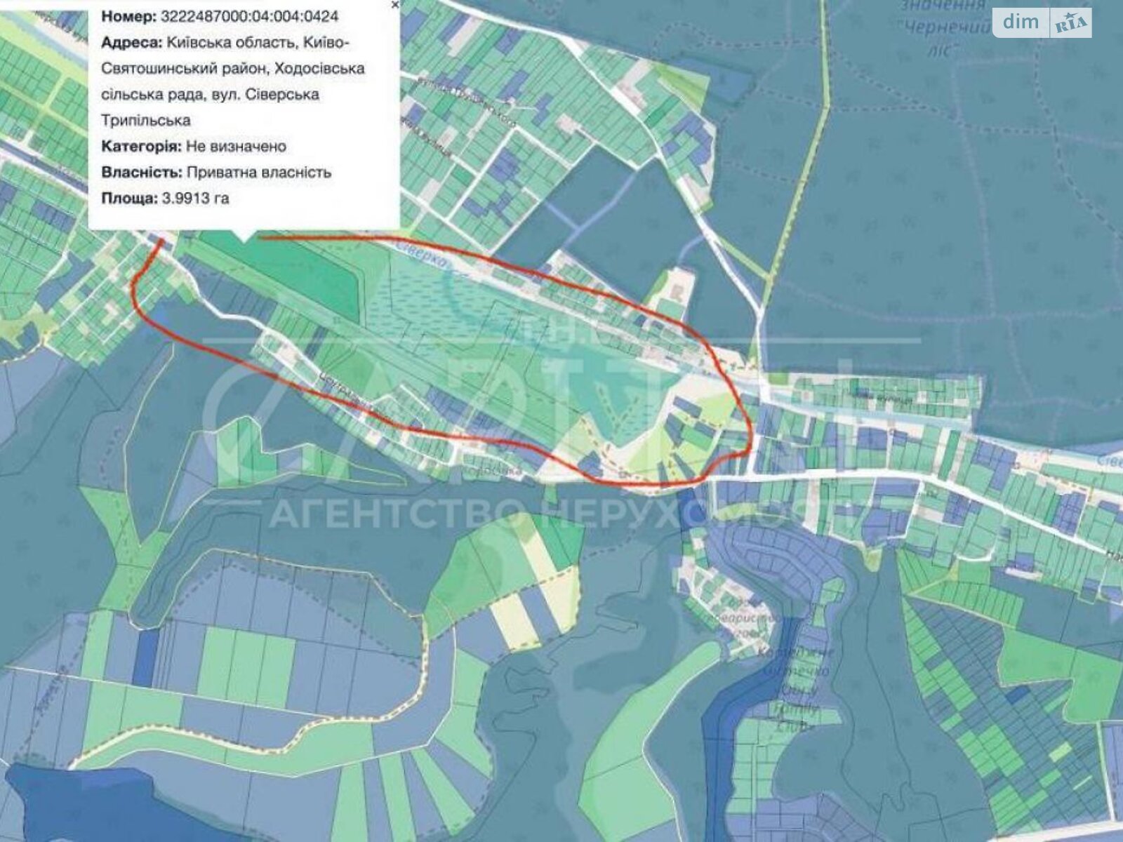 Земельна ділянка під житлову забудову в Ходосівкі, площа 8.3074 Га фото 1 Земельна ділянка під житлову забудову в Ходосівкі, площа 8.3074 Га фото 1