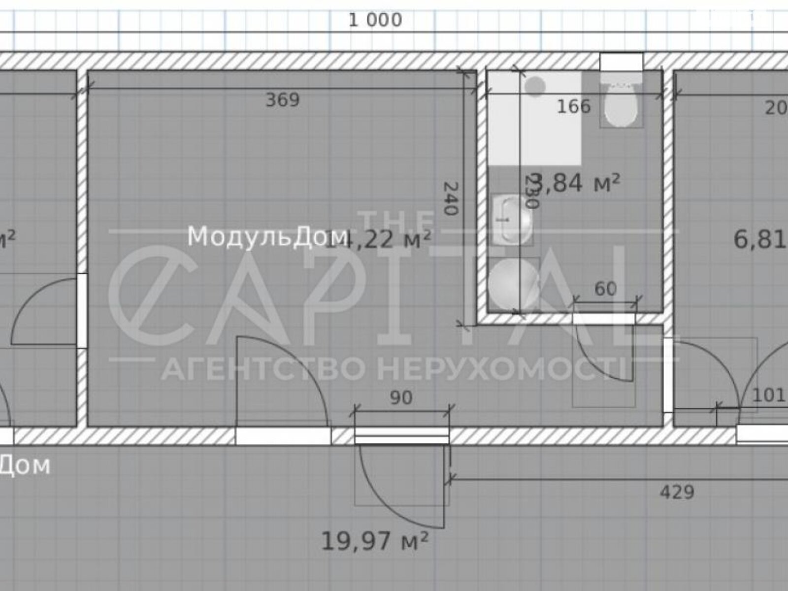 Земельный участок под жилую застройку в Хотове, площадь 26 соток фото 1
