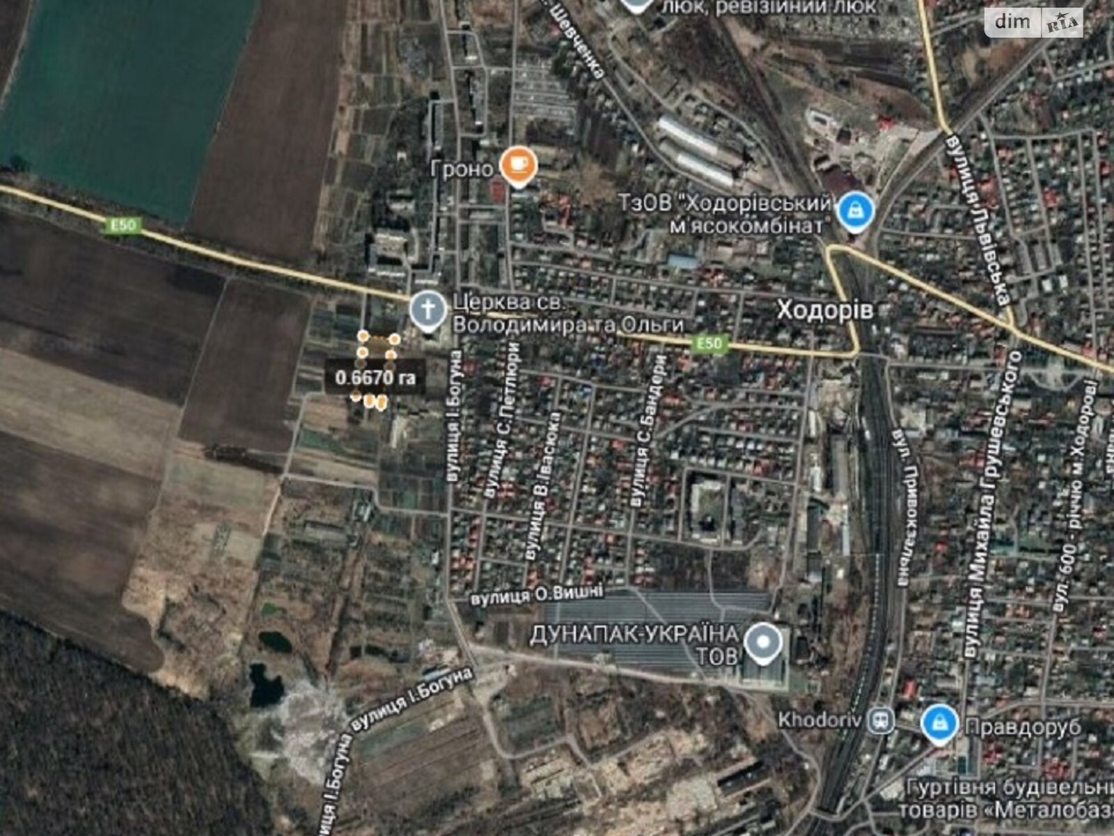 Земельна ділянка під житлову забудову в Жировій, площа 67 соток фото 1 Земельна ділянка під житлову забудову в Жировій, площа 67 соток фото 1