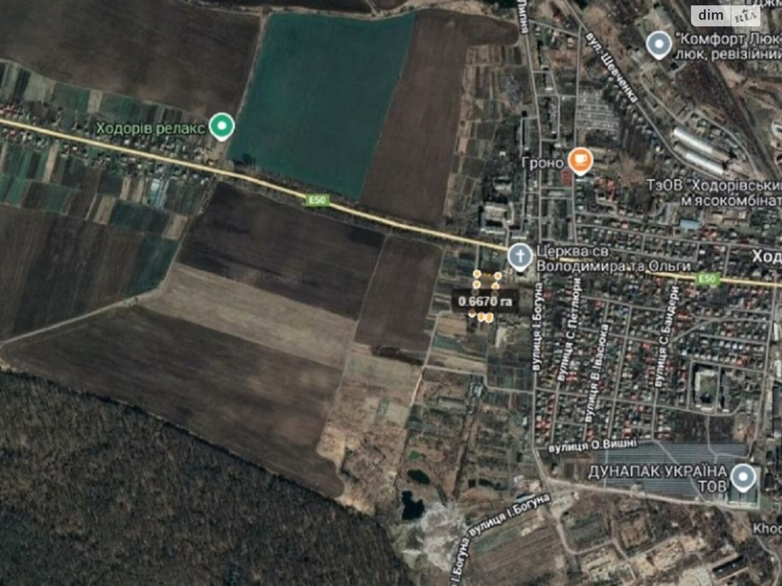 Земельна ділянка під житлову забудову в Жировій, площа 67 соток фото 1 Земельна ділянка під житлову забудову в Жировій, площа 67 соток фото 1