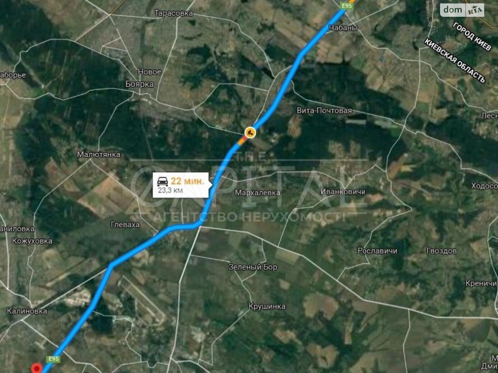 Земельна ділянка під житлову забудову в Калинівці, площа 840 соток фото 1 Земельна ділянка під житлову забудову в Калинівці, площа 840 соток фото 1