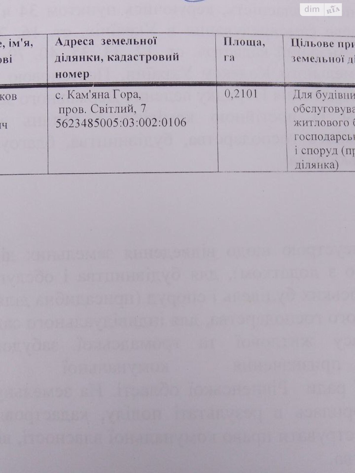 Земельный участок под жилую застройку в Каменной Горе, площадь 0.2101 Га фото 1