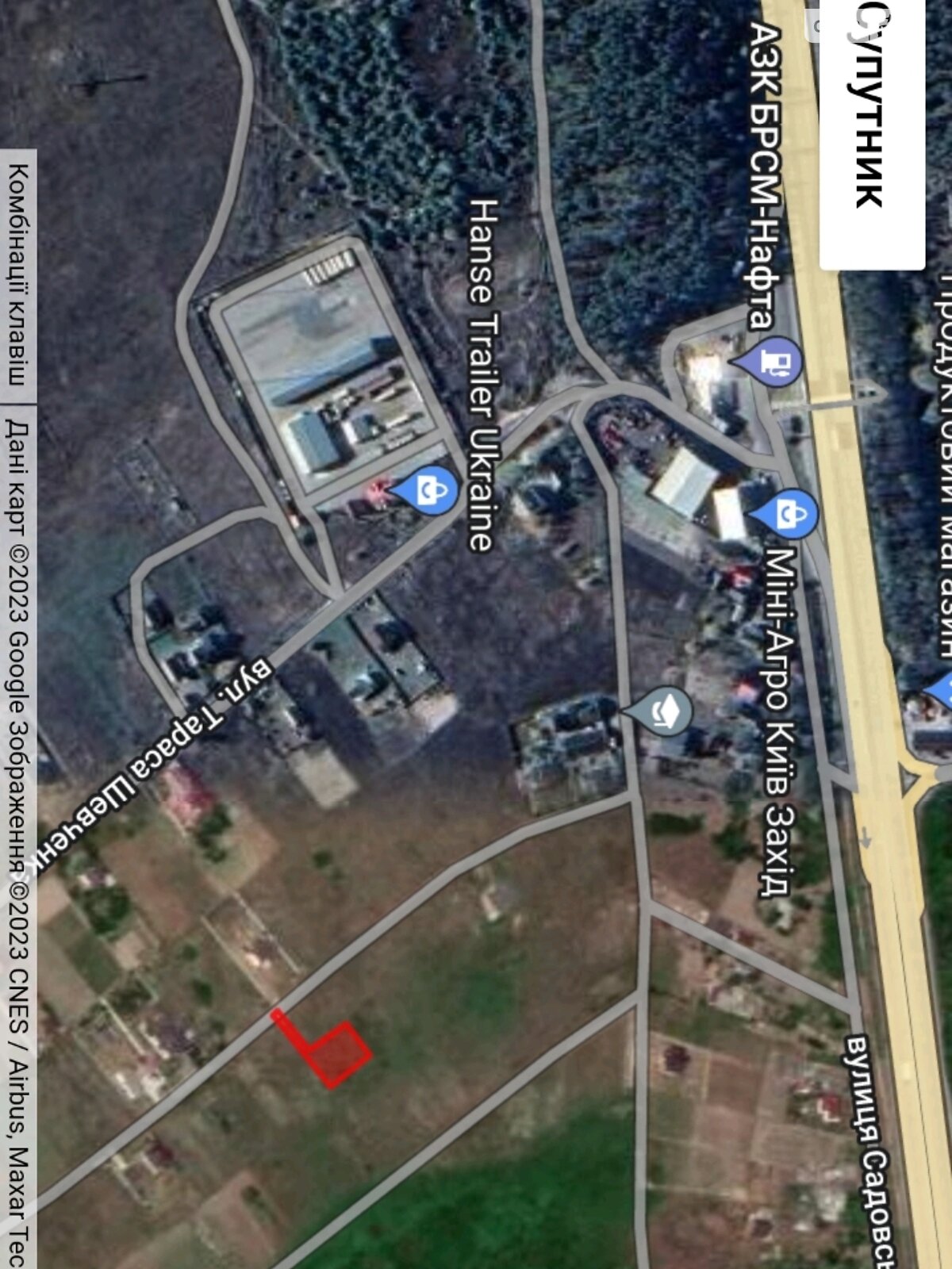 Земля под жилую застройку в Киеве, район Святошинский, площадь 8 соток фото 1