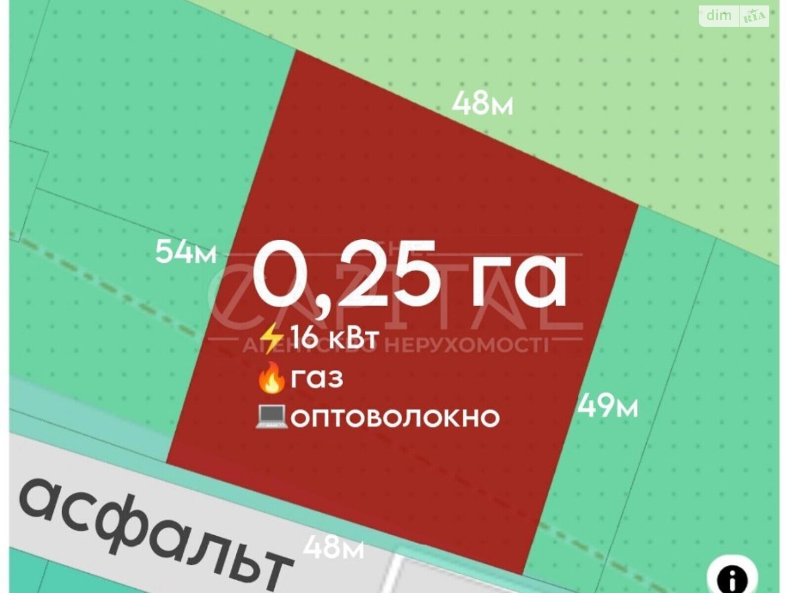 Земля під житлову забудову в Києво-Святошинську, район Гнатівка, площа 25 соток фото 1