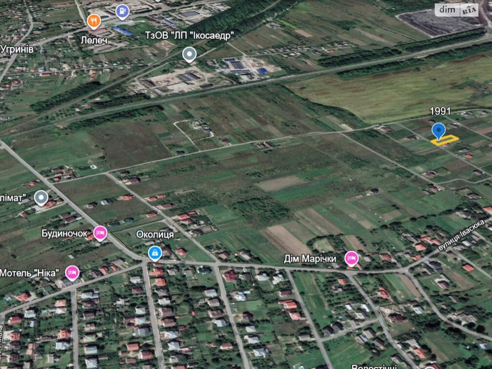 Земельна ділянка під житлову забудову в Клузові, площа 10 соток фото 1 Земельна ділянка під житлову забудову в Клузові, площа 10 соток фото 1