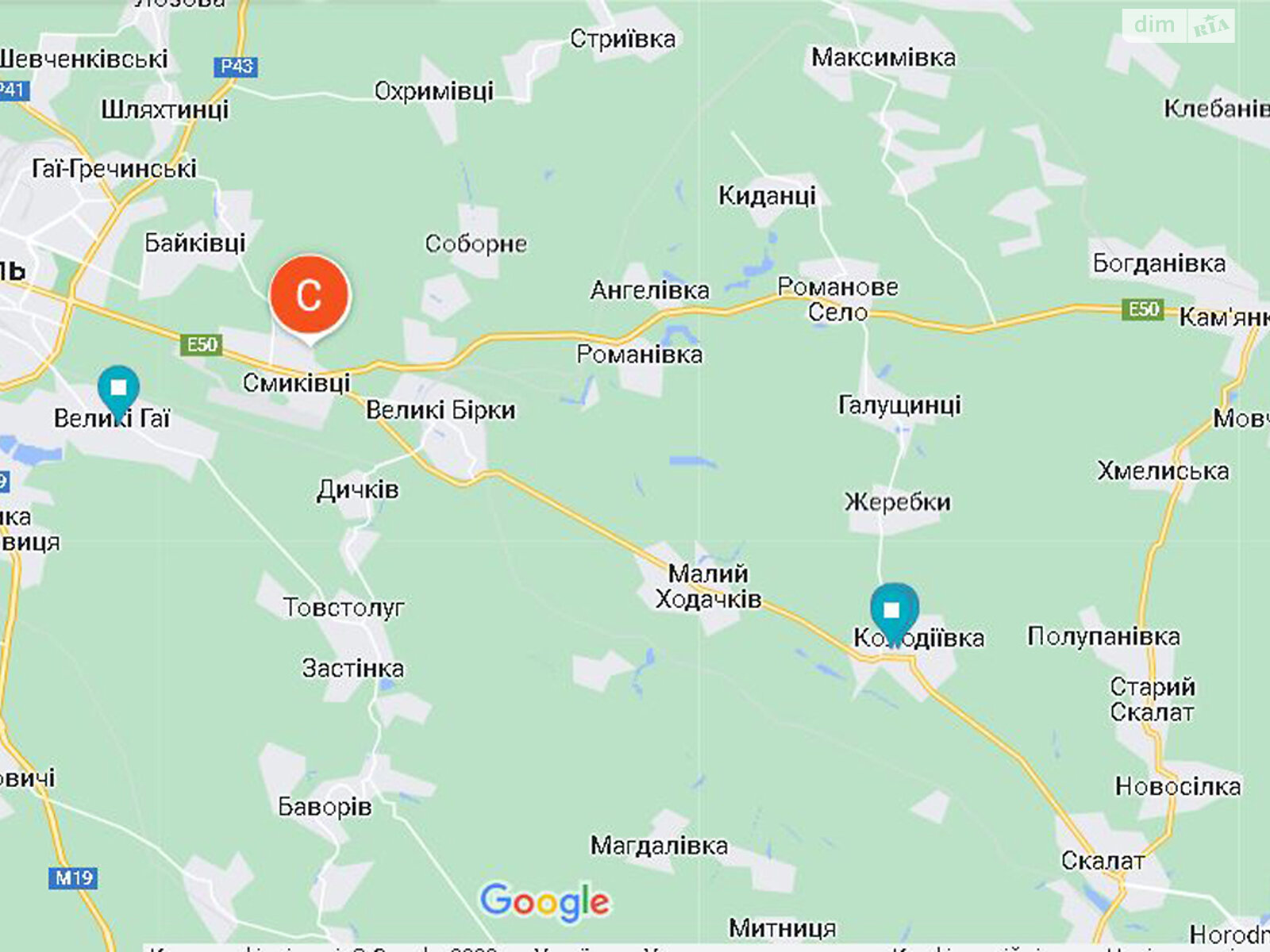 Земельна ділянка під житлову забудову в Колодіївці, площа 2 Га фото 1 Земельна ділянка під житлову забудову в Колодіївці, площа 2 Га фото 1