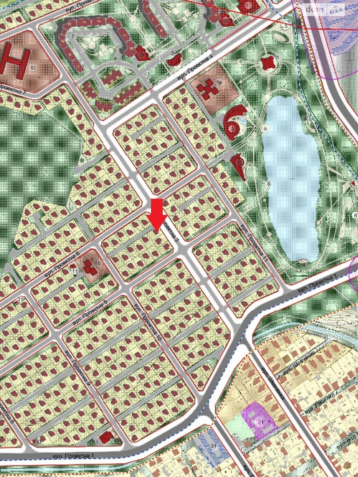 Земля под жилую застройку в Кременчуге, район Автозаводской, площадь 6 соток фото 1