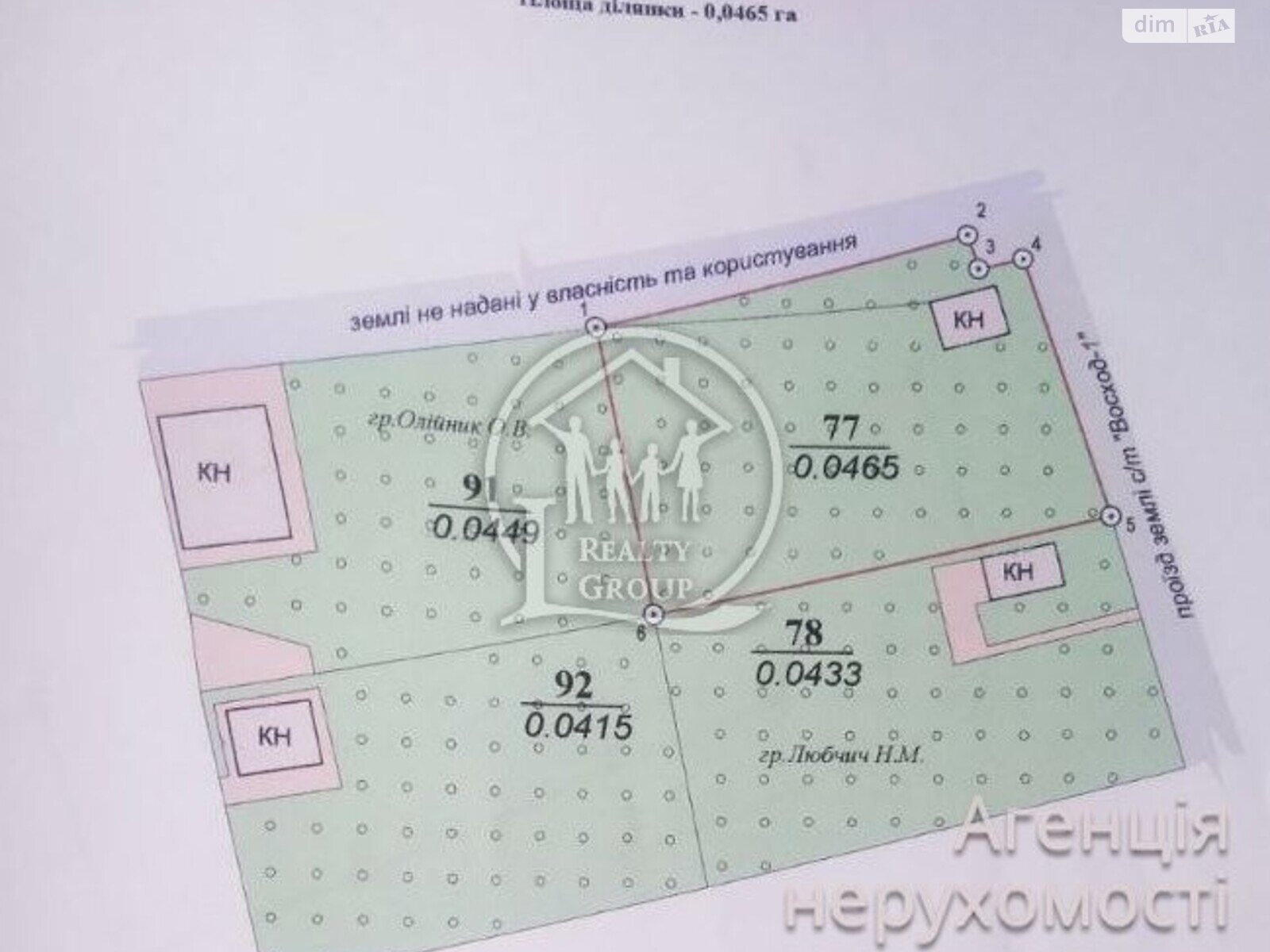 Земля під житлову забудову в Кривому Розі, район Центрально-Міський, площа 4.64 сотки фото 1