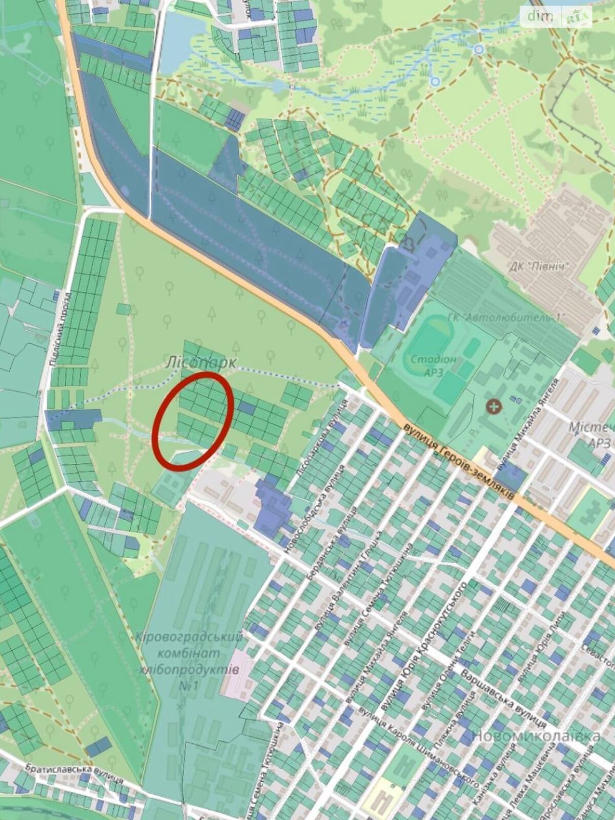 Земля під житлову забудову в Кропивницькому, район Новомиколаївка, площа 22 сотки фото 1 Земля під житлову забудову в Кропивницькому, район Новомиколаївка, площа 22 сотки фото 1