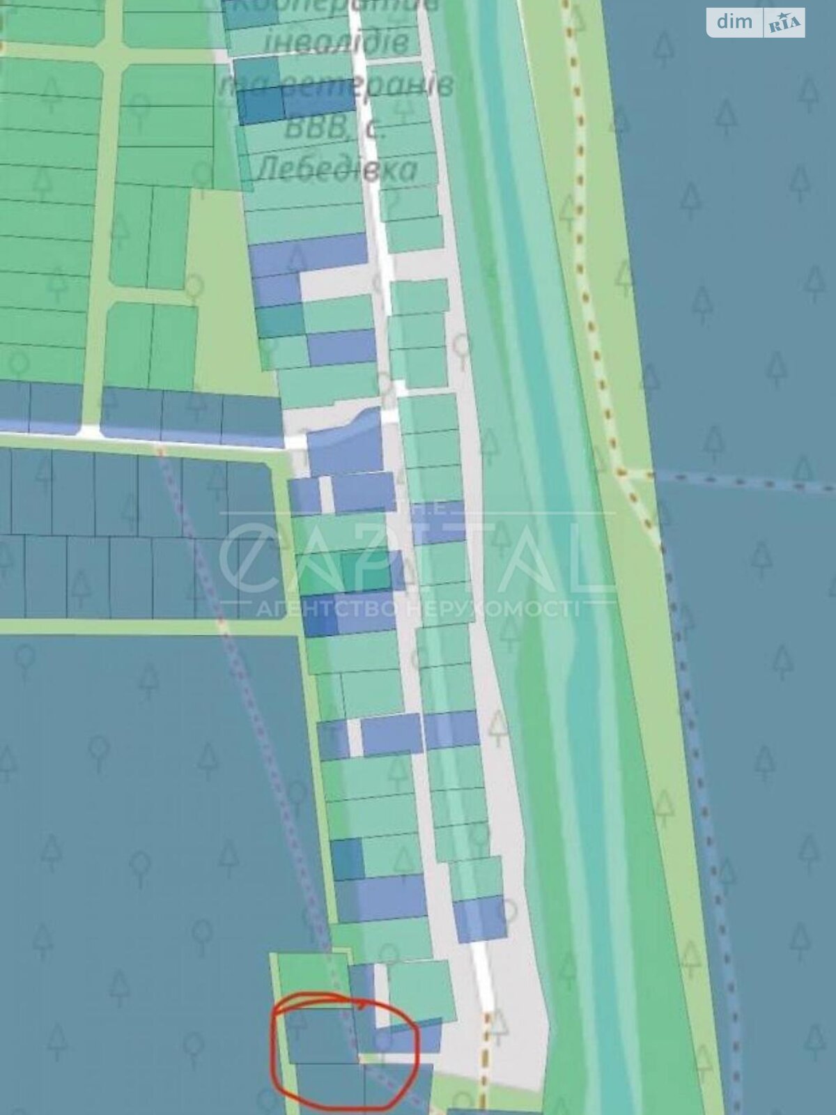 Земельный участок под жилую застройку в Лебедевке, площадь 10 соток фото 1 Земельный участок под жилую застройку в Лебедевке, площадь 10 соток фото 1