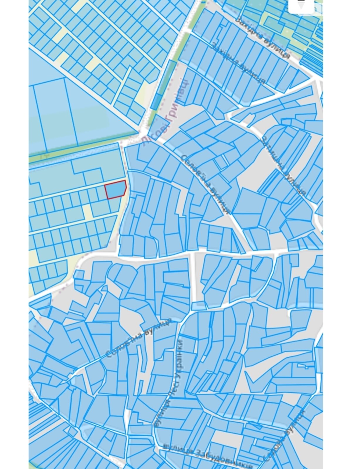 Земельный участок под жилую застройку в Лесовых Гриновцах, площадь 22 сотки фото 1