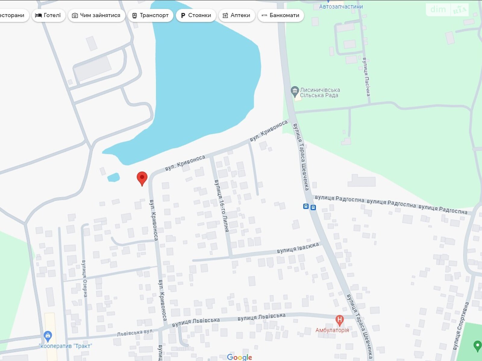 Земельный участок под жилую застройку в Лисиничах, площадь 56 соток фото 1 Земельный участок под жилую застройку в Лисиничах, площадь 56 соток фото 1