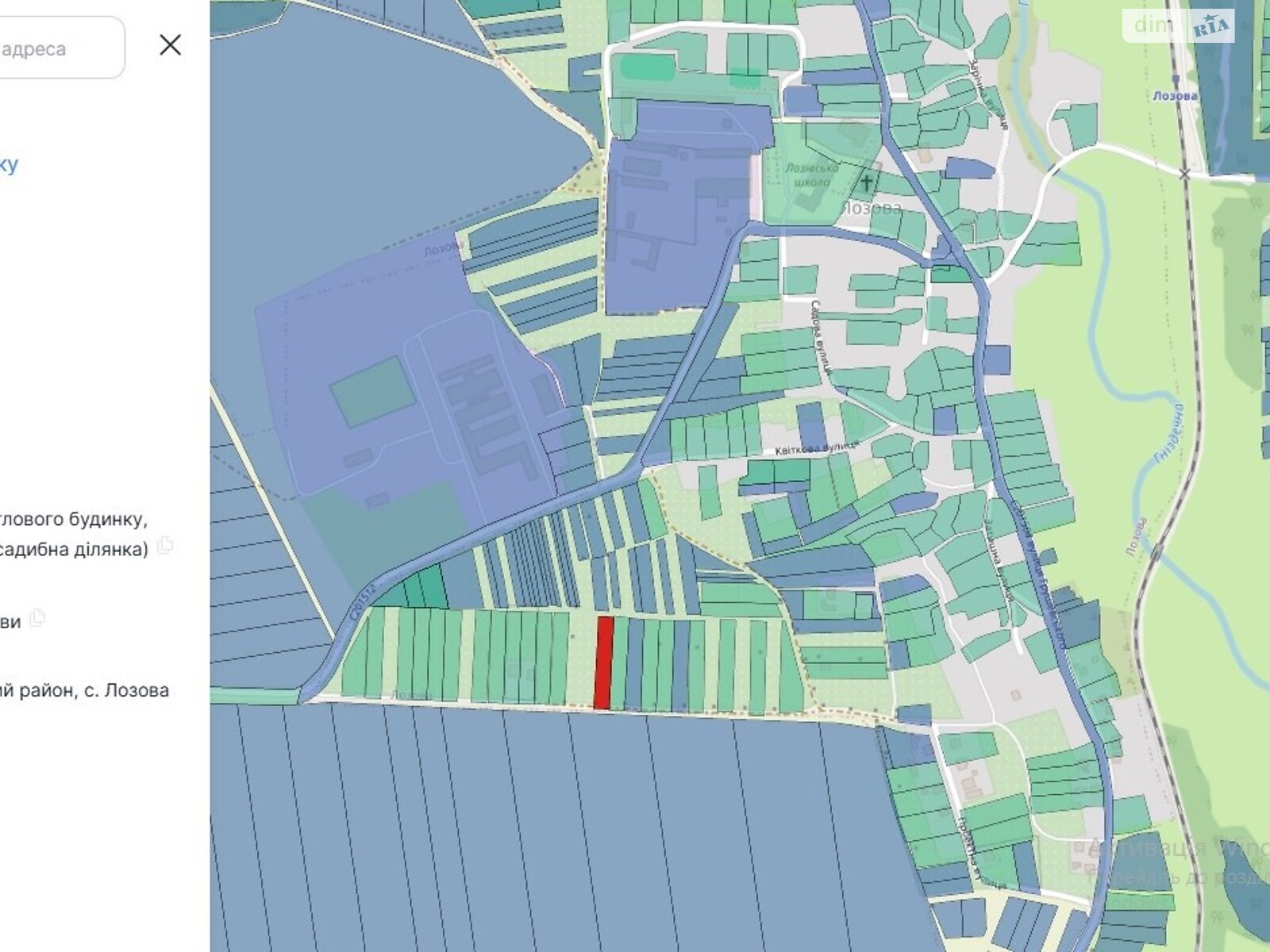 Земельна ділянка під житлову забудову в Лозовій, площа 24 сотки фото 1 Земельна ділянка під житлову забудову в Лозовій, площа 24 сотки фото 1