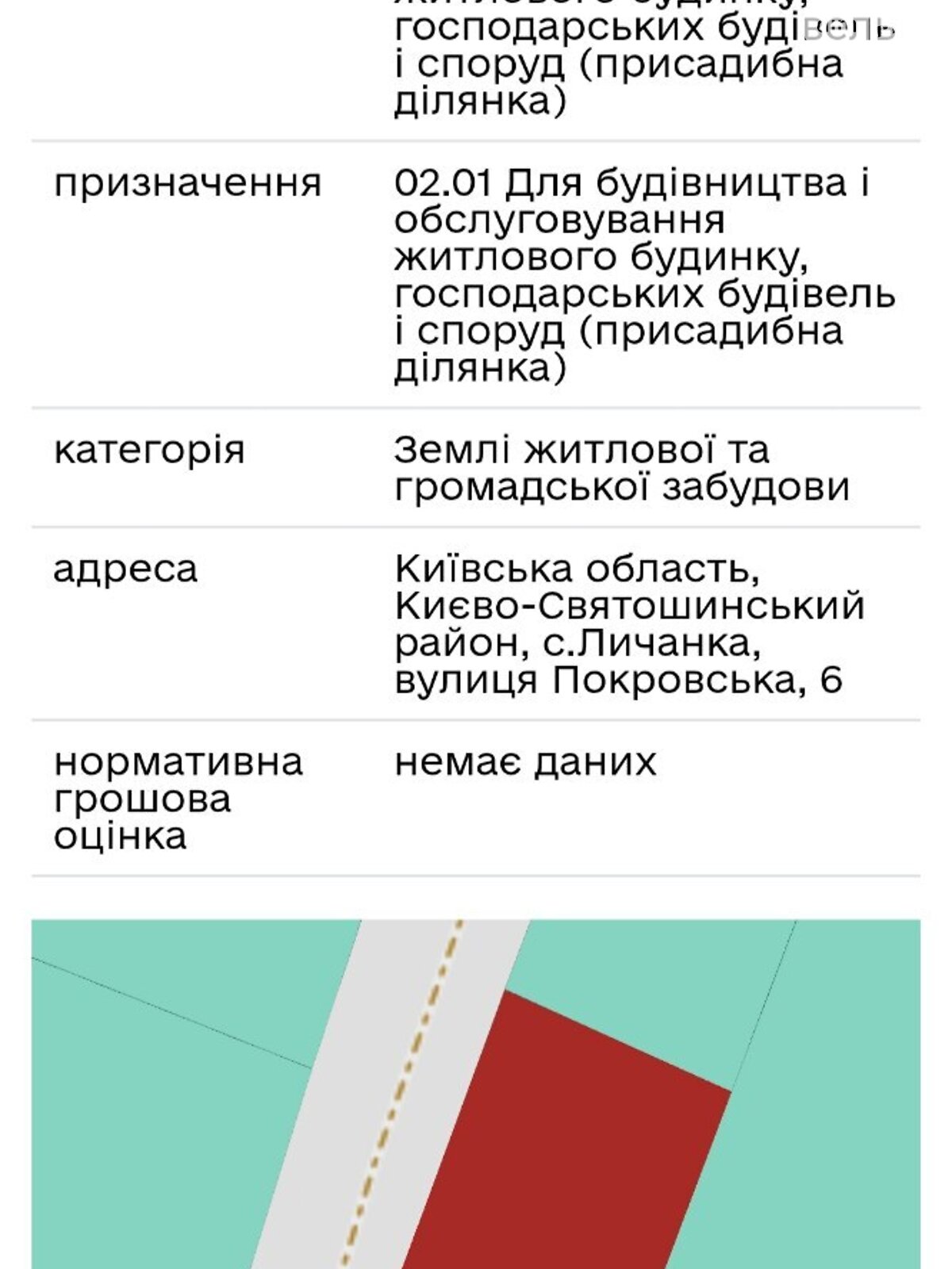 Земельна ділянка під житлову забудову в Личанці, площа 10 соток фото 1 Земельна ділянка під житлову забудову в Личанці, площа 10 соток фото 1