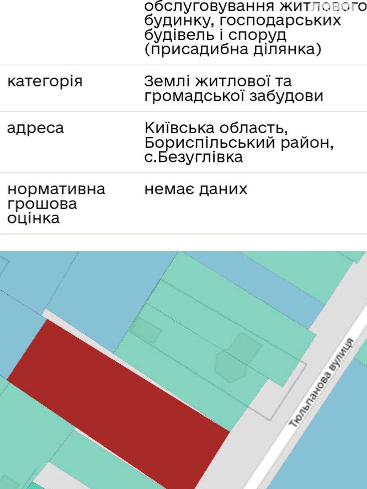 Земельна ділянка під житлову забудову в Малій Олександрівці, площа 25 соток фото 1 Земельна ділянка під житлову забудову в Малій Олександрівці, площа 25 соток фото 1