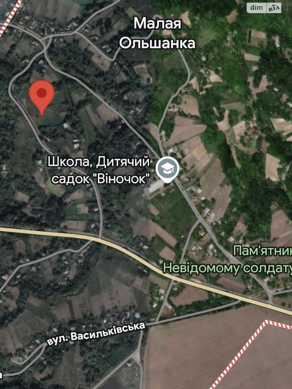 Земельный участок под жилую застройку в Малой Ольшанке, площадь 22 сотки фото 1 Земельный участок под жилую застройку в Малой Ольшанке, площадь 22 сотки фото 1