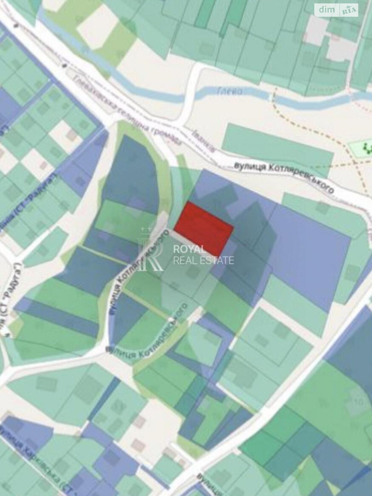 Земельный участок под жилую застройку в Малютянке, площадь 43.7 сотки фото 1 Земельный участок под жилую застройку в Малютянке, площадь 43.7 сотки фото 1