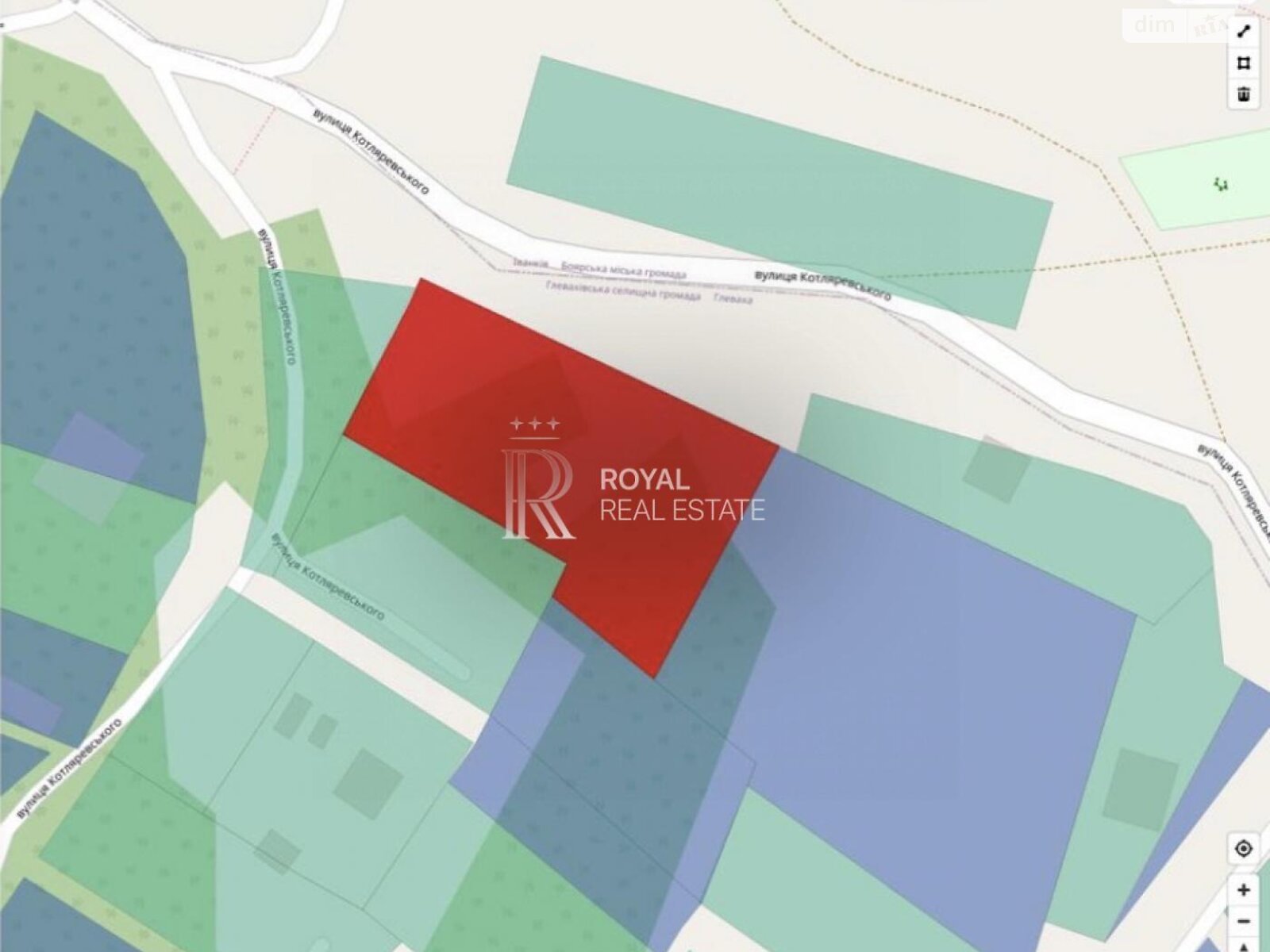 Земельный участок под жилую застройку в Малютянке, площадь 43.7 сотки фото 1 Земельный участок под жилую застройку в Малютянке, площадь 43.7 сотки фото 1